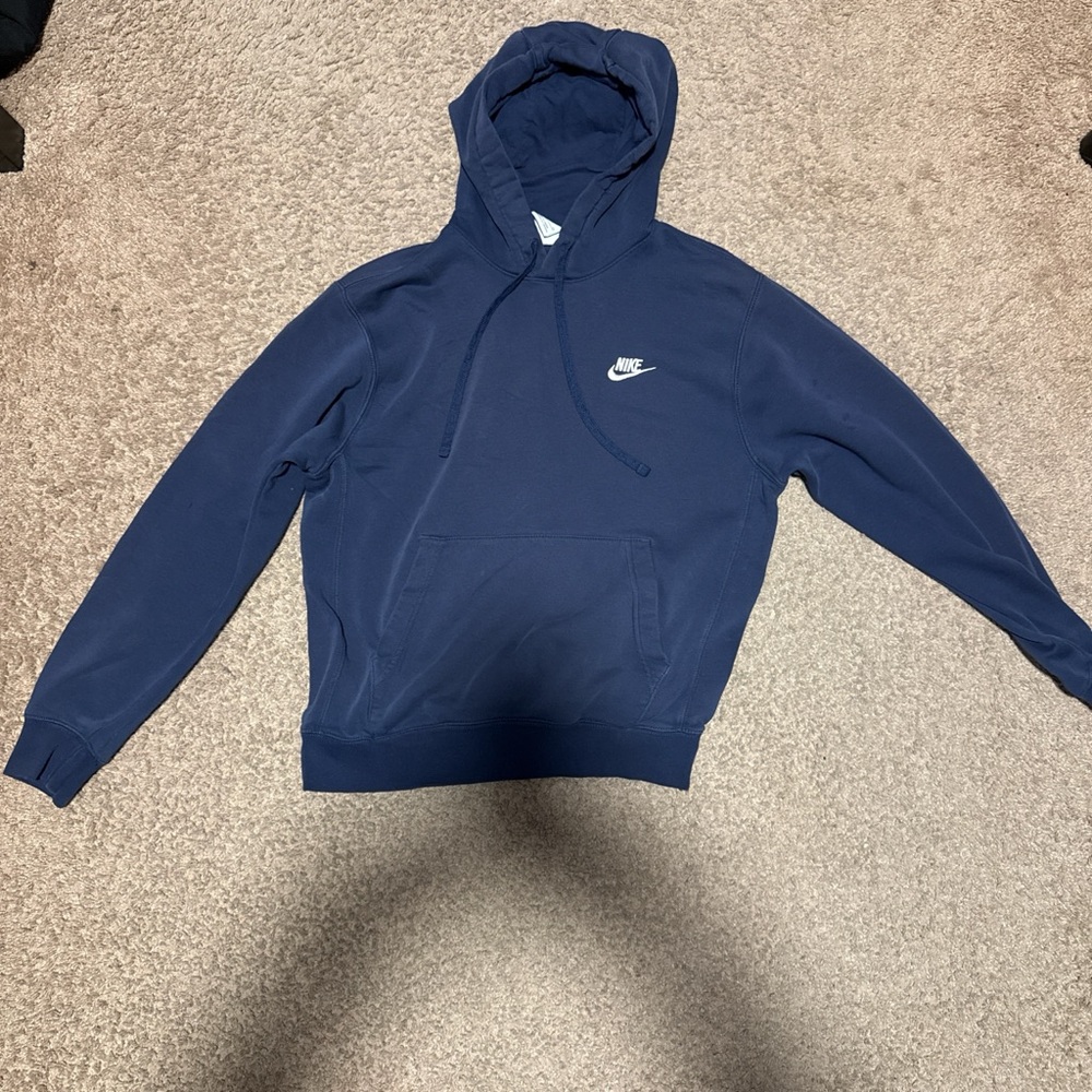 Nike Men's Navy Blue Pullover Hoodie